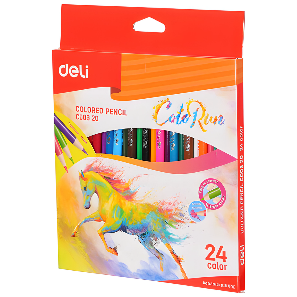 COLOUR PENCILS DELI COLORUN 24 COLOURS