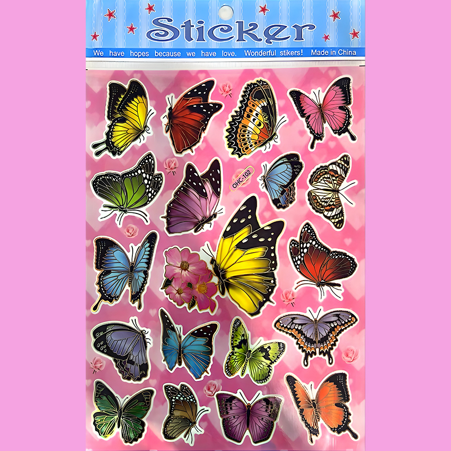 [7-0064-3] A4 STICKER CARTOON